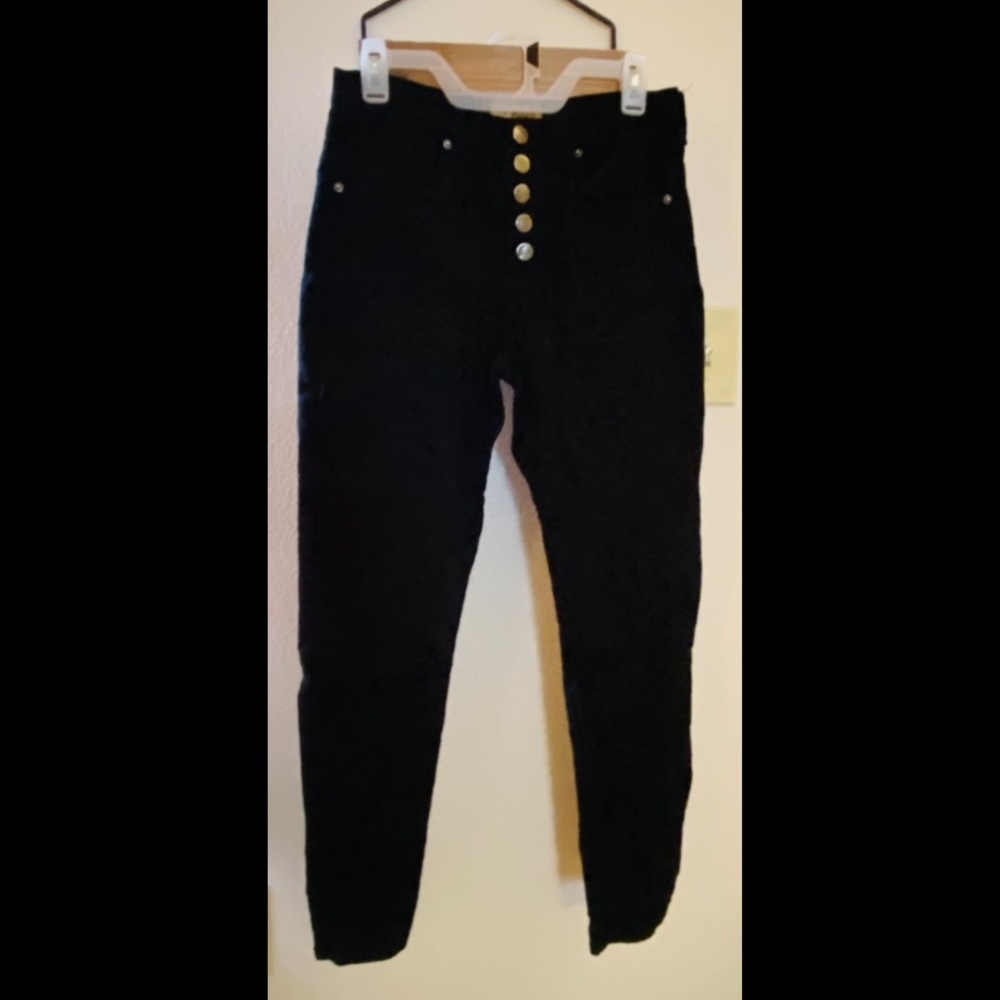 Black Hybrid and Co Button-up Jeans